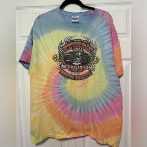 Tie-Dye 2011 Sturgis Black Hills Rally T-Shirt Size XL